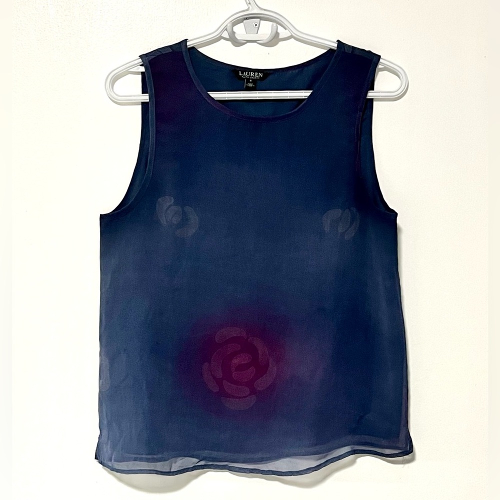4/$20 Ralph Lauren Blue Sleeveless Top | Small